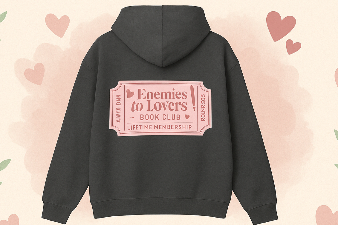 Pinterest Poster for Enemies to Lovers Hoodie